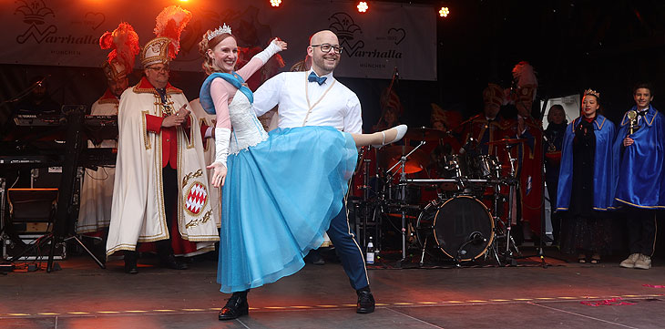 Narrhalla Prinzenpaar Prinz Christian IV. der royale Gold-und Sangesschmied  und Prinzessin Michaela II. - die tanzende Schneiderin des Zahlenzaubers (&copy;Foto: Martin Schmitz) 